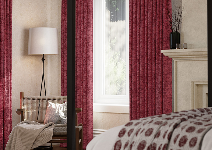 Maurice, Raspberry - Made to Measure Curtains - Image 5
